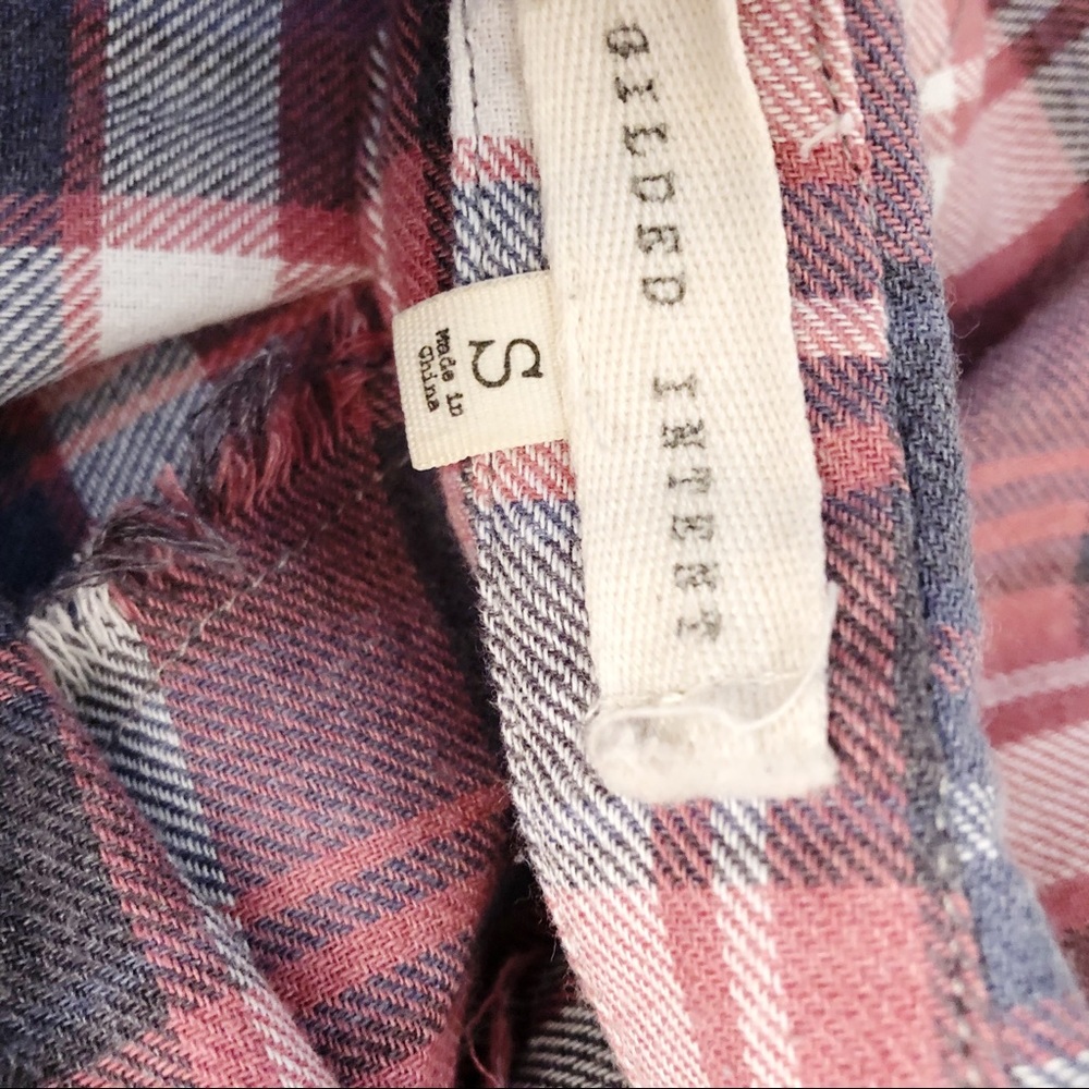 Gilded Intent Distressed Plaid by Buckle Sz S - Picture 3 of 4
